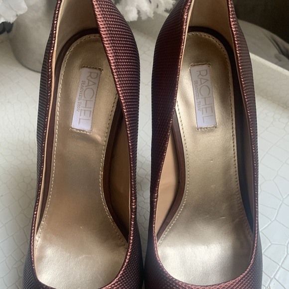 RACHEL Rachel Roy Burgundy Prism Design Platform Heels NWOT or BOX | Size: 7 - Picture 12 of 16